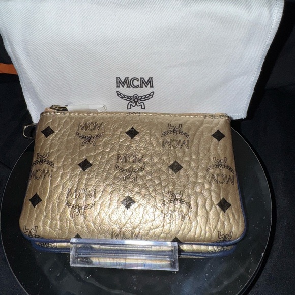 MCM Handbags - MCM Gold Women's Wristlet With Dustbag